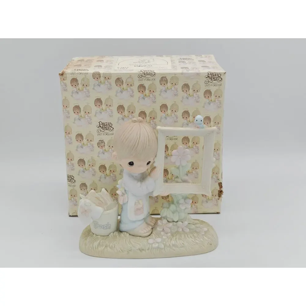 Precious Moments To God Be‎ The Glory Figurine Enesco Jonathan David E-2823 1983